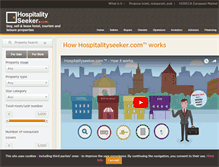 Tablet Screenshot of hospitalityseeker.com
